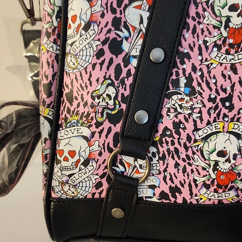 Ed Hardy Crossbody/Tote w/Free Bag Charms